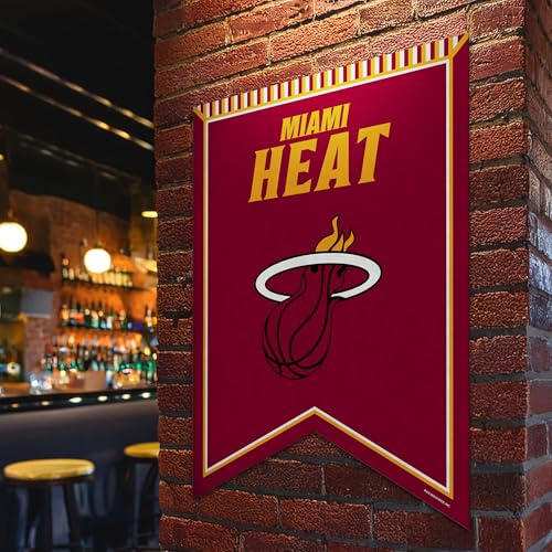 Miami Heat NBA Basketball Pennant - 18" x 24" Felt Banner