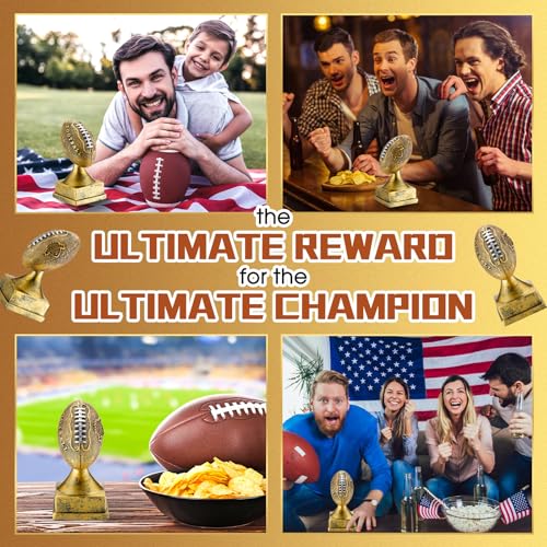 Fantasy Football Trophy Award - Gold, 6 Inches - Champion Recognition
