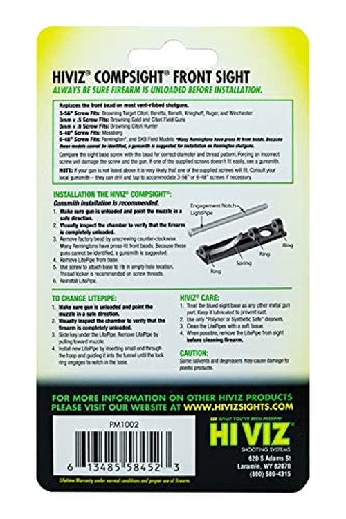 HIVIZ PM1002 Competition Fiber Optic Sight