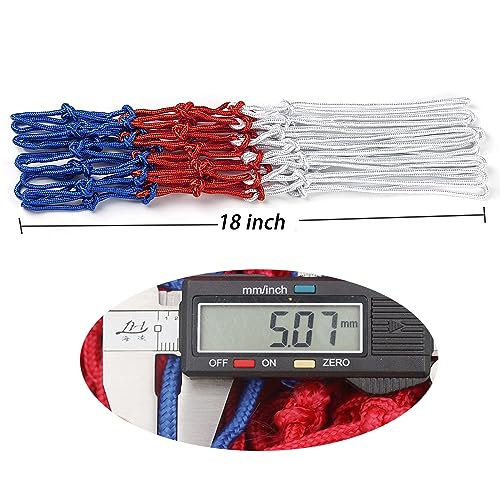 Colorful Basketball Net - 12 Loops, Durable All-Weather Design