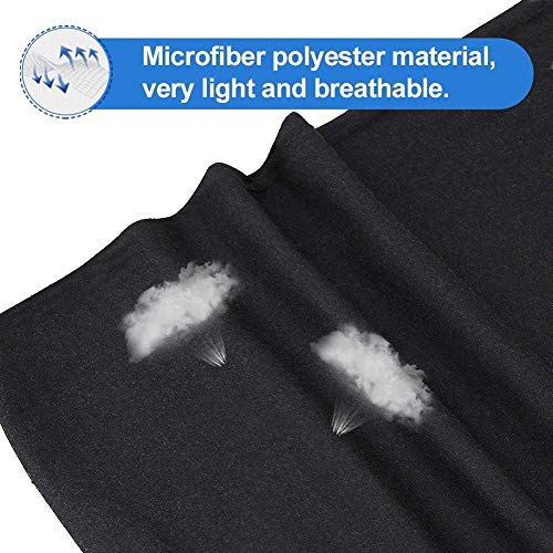 Breathable Skull Face Mask Scarf - White - 3Pcs Seamless Balaclava