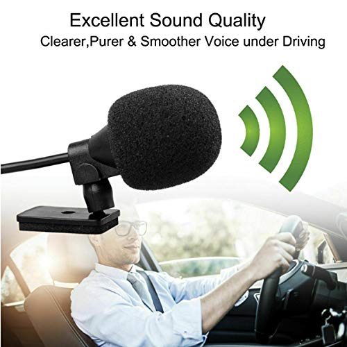 Car Microphone 3.5mm HD Voice Replacement for Kenwood, Sony, JVC, Alpine, Boss