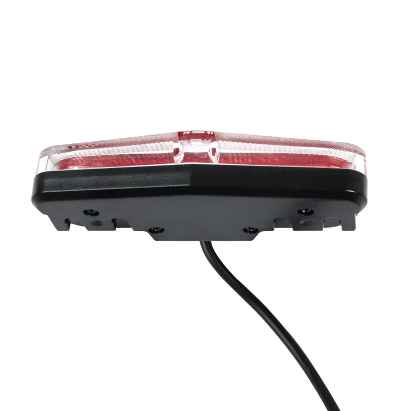 Varstrom Ebike Rear Tail Light,6V-60V LED Warning Light High Brightness Tail Brake Light with Waterproof SM Connector&38.3" Cable Length Electric Bike Accessories for BAFANG Mid Motor and hub Motor
