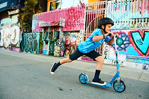 Kick Scooter for Kids 8+ - Razor A5 Lux with 8" Wheels - Blue