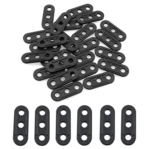 30PCS Tent Rope Adjusters - Durable Plastic Tensioners for Camping