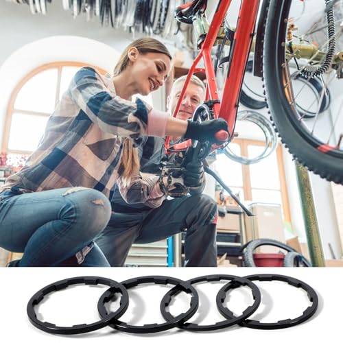 8 Pcs Bicycle Headset Spacers Set - Aluminum Alloy, 1-2.5 mm