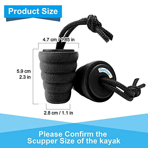 GanFindX Kayak Scupper Plug for 1.4-1.7" Universal Drain Hole