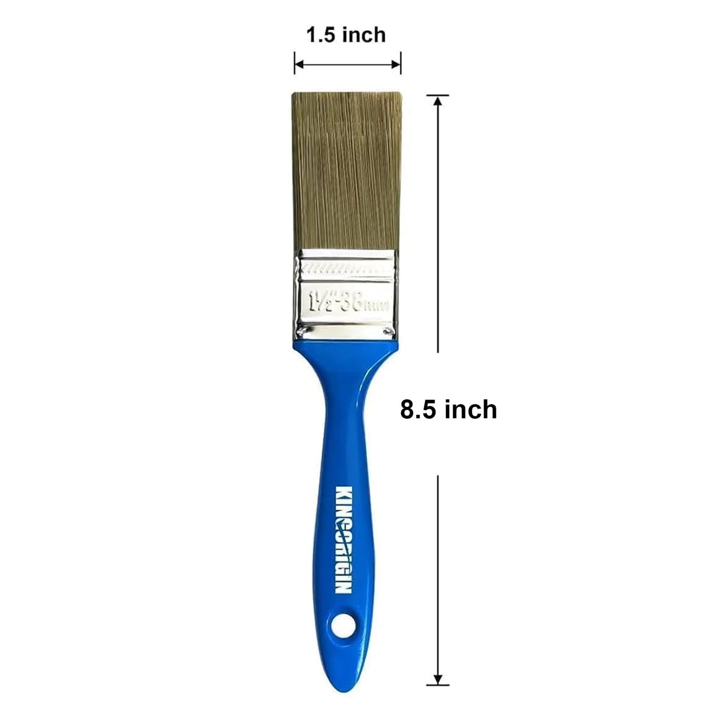 KingOrigin 1.5 Inch Paint Brush Set, 40 Pack, 1-1/2 Inch (38mm) Flat Paint Brushes for Walls, Furniture, Crafts, Professional DIY Painting & Touch-Ups