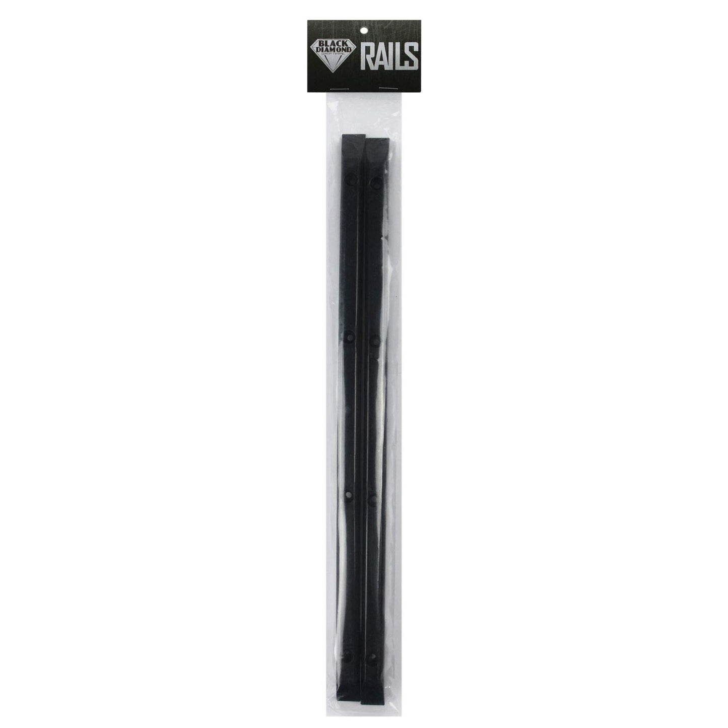 Black Skateboard Rails Old School Plastic with Mounting Screws by Black Diamond
