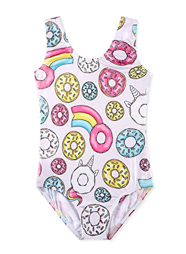 Sleeveless Gymnastics Leotard for Girls 4-5T - Donut Print
