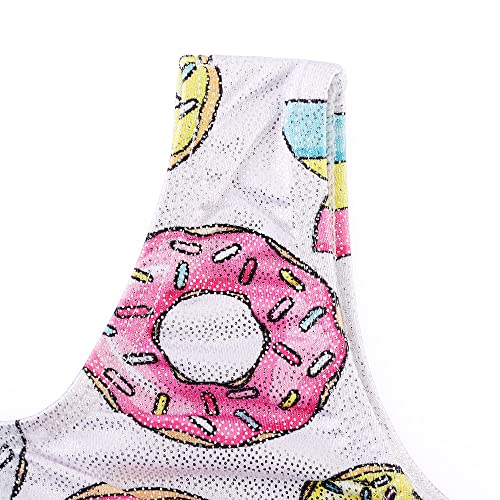 Sleeveless Gymnastics Leotard for Girls 4-5T - Donut Print