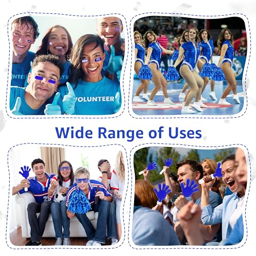Letsroar Blue 204 Pcs School Spirit Accessories Set for Sports Events