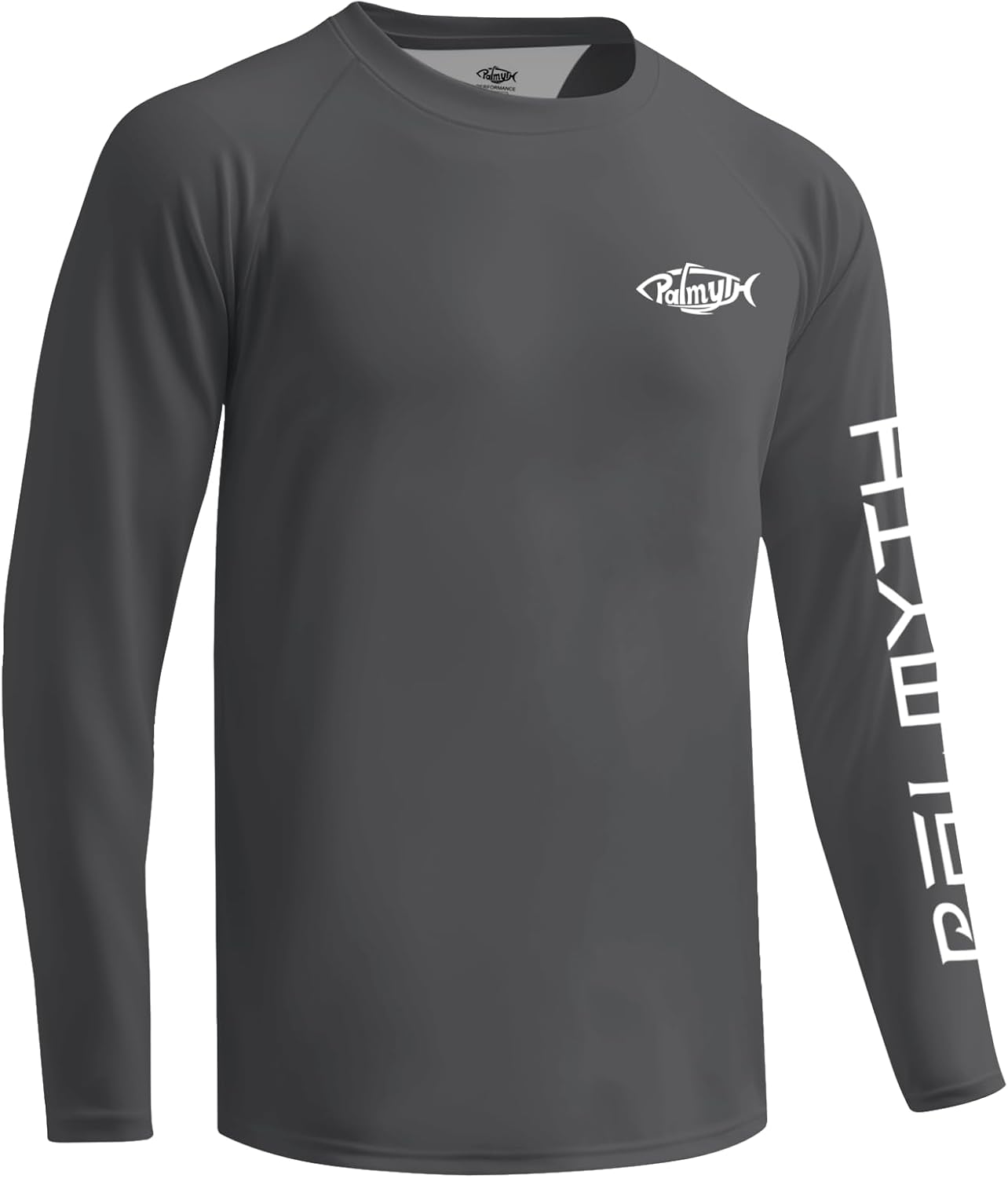 Palmyth Men's Fishing Shirts - UV Protection T-Shirts with UPF 50+ | Long Sleeve Rash Guard Tee