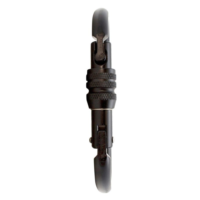 Screw Locking Carabiner 60KN - Fusion Climb® Tahoe - Professional Rock Climbing Carabiner - Heavy Duty Steel Clip - Screw Locking Carabiner for Climbing, Rappelling, D Shaped - UIAA