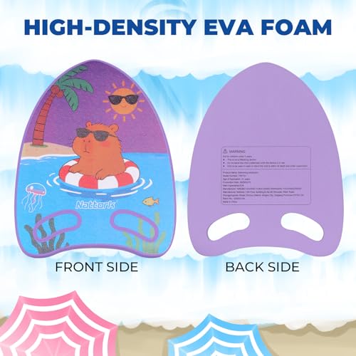 Nattork Kids Swim Kickboard, Swimming Training Board with Handles,