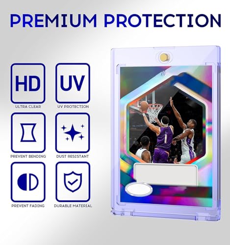 50ct Magnetic Card Holders - 35pt UV Protectors for Trading Cards