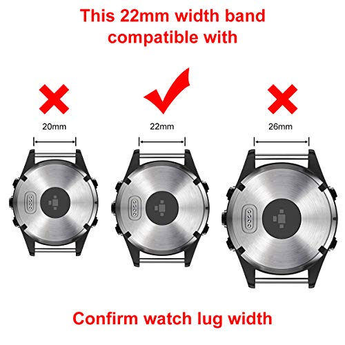 LDFAS Black Titanium Watch Band Compatible with Garmin Fenix 9 Pro/8/7/6 47mm & Forerunner 965, Epix Gen 2, 22mm QuickFit Strap