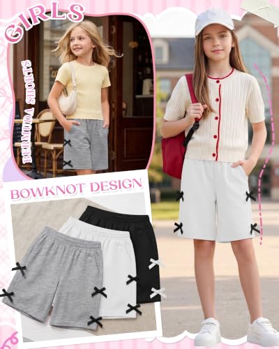 Girls Summer Shorts - 3 Pack Comfortable Casual Playwear