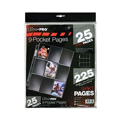 9-Pocket Trading Card Pages - 25 Count Pack - Original Version