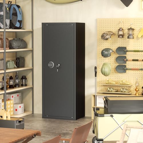 20 Gun Safe with Keypad for 10-16 Rifles & 4 Pistols - Black