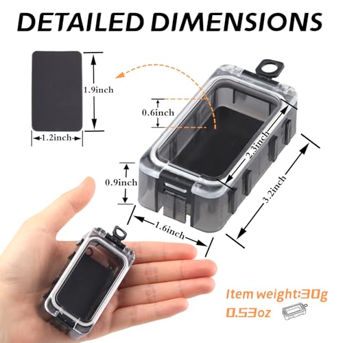 THOUISLAND 4-Pack Tackle Box Organizer - Magnetic, Waterproof Small Boxes for Fishing Gear