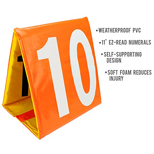 Reversible Football Yard Markers Set - 11 Jumbo Numbers