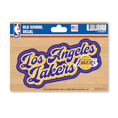 4x6 Vinyl Sports Decal - Los Angeles Lakers Vintage Look