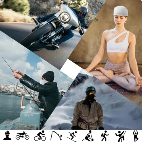 2-Pack UV Protection Neck Gaiter Face Mask - Cooling Balaclava - Black