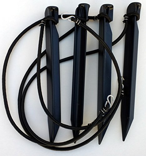 Volleyball Boundary Anchor Set - 10-Inch Plastic Pegs