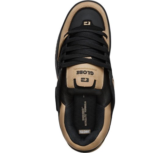 Globe Men's Fusion Skate Shoe, Black/Dune, 8