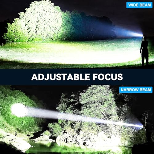 Flashlight Rechargeable LED High Lumens - 990,000 lm Super Bright