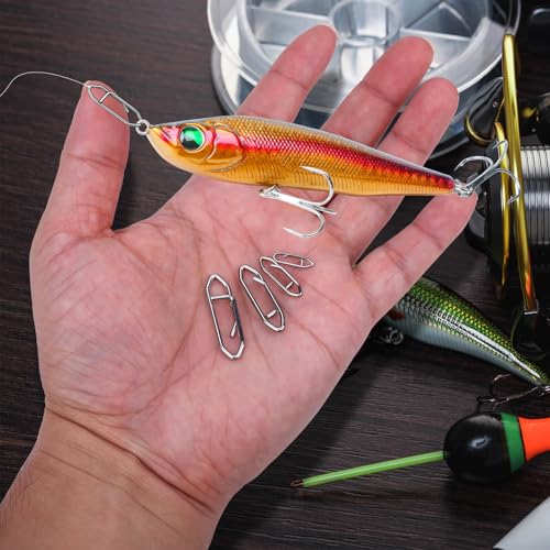 200 PCS Fishing Power Speed Clips - Quick Change, Silver