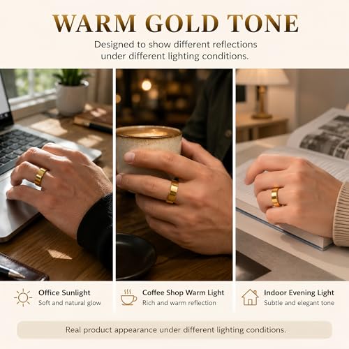 Smart Health & Fitness Tracker Ring with Heart Rate & Sleep Monitor