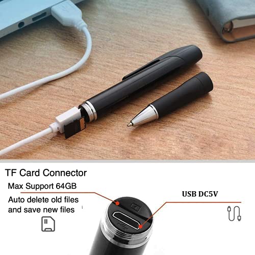 DUVIX Mini Camera Small 1080P Portable Security 32GB Cam Pen | Home Security Mini Nanny Camera