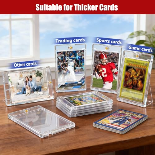130PT Magnetic Card Holders for Thick Trading Cards - 15ct