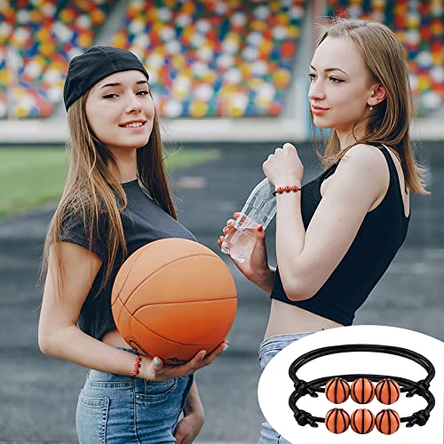 Basketball Bracelets - 24 Pcs Adjustable Sports Theme for Kids