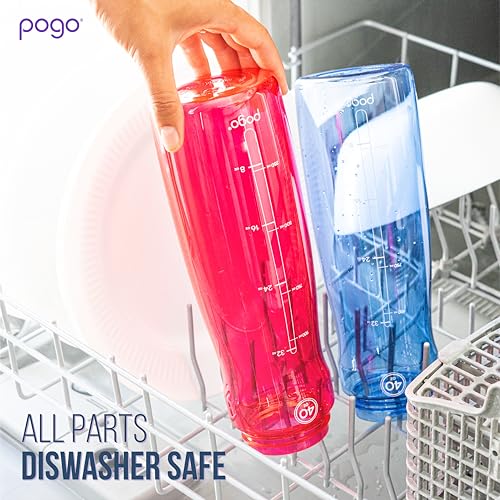 18 Oz BPA-Free Tritan Plastic Water Bottle with Chug Lid - Leakproof & Travel Friendly