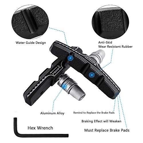 Premium Mountain Bike Brake Pads - Durable V-Brake Blocks Kit