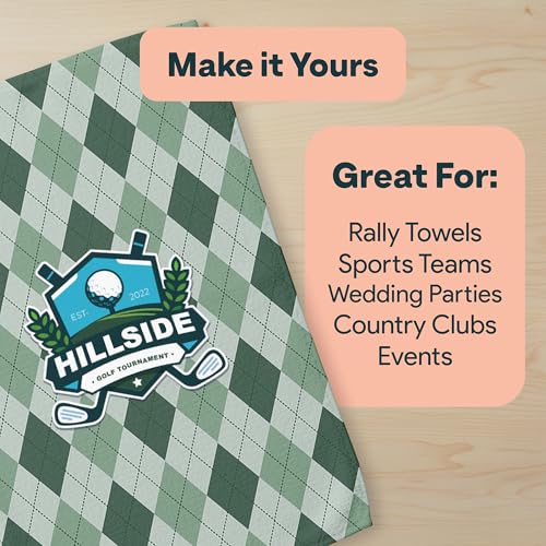Custom Microfiber Rally Towels - 25 Pack, Personalized Designs