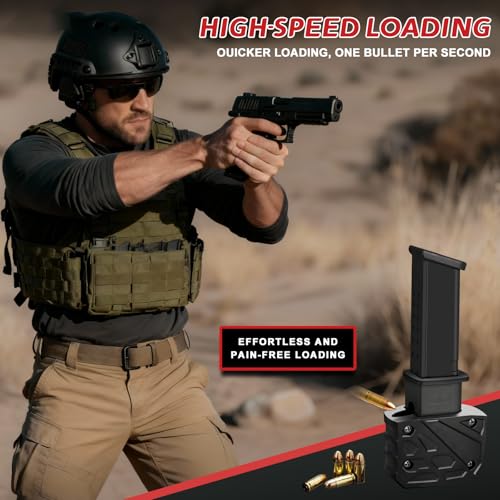 Glock Magazine Speed Loader - Fast, Pain-Free Loading - Classic Black