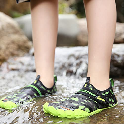 Kids Water Shoes - Quick-Dry Aqua Socks for Big Kid - Green