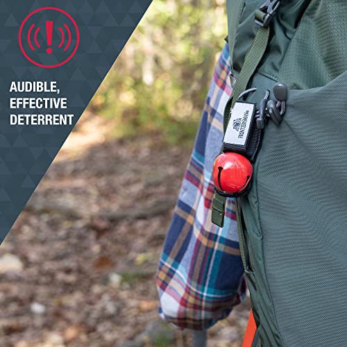 Bear Bell with Magnetic Silencer for Hiking & Camping - Red