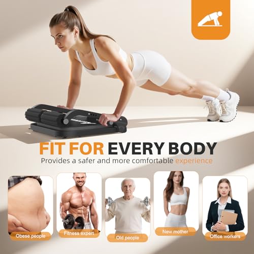Adjustable Ab Machine with 3 Resistance Levels - Gray