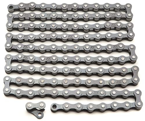 Steel Replacement Bike Chain - 1/2" x 1/8" - 112 Links - Single Speed