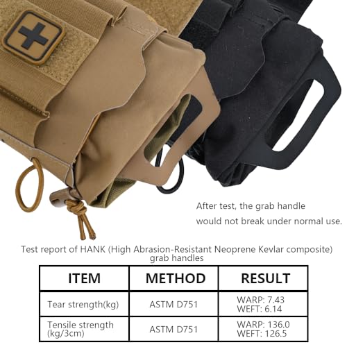 SABADO CP Quick Deploy IFAK Pouch with Med Roll Carrier – Hypalon Handle, 2-Piece