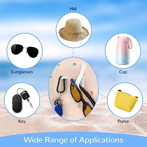 4Pcs Hooks Set for Bogg Bag - Pink Carabiner Key Chain Holder