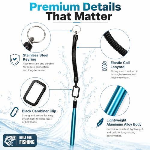 Wacky Rig Tools Set with 320 O-Rings - Blue Fishing Kit
