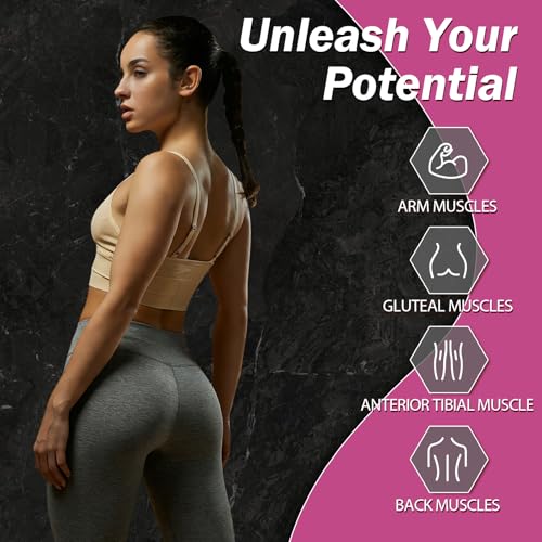 Resistance Bands Set for Working Out - 5 Levels - Pink