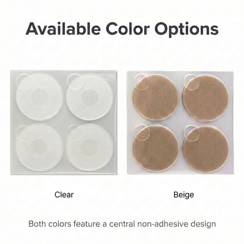 Beejong Nipple Covers for Men – Sweatproof, Chafe-Free Protection with Non-Adhesive Center, EWG-Certified Materials (Beige 52 pcs)