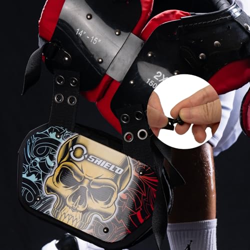 Football Back Plate Hardware - Unisex Adult & Youth Size - DG01PTBLSCBK0003